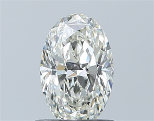 Foto Diamante Natural 0.75 quilates, Ovalado , Color I, claridad IF y certificado GIA de