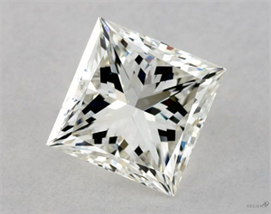 Foto Diamante Natural 1.25 quilates, Princesa , Color H, claridad SI1 y certificado GIA de