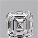Natural Diamond 0.90 Carats, Asscher with  Cut, F Color, VVS2 Clarity and Certified by GIA