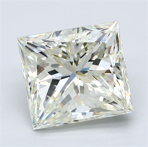 Picture of Natural Diamond 5.25 Carats, Princess with  Cut, N Color, VS2 Clarity and Certified by GIA