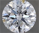 Natural Diamond 1.70 Carats, Round with Excellent Cut, D Color, FL Clarity and Certified by GIA