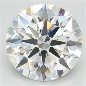 Picture of Lab Grown Diamond 4.34 Carats, Round with Ideal Cut, F Color, IF Clarity and Certified by IGI