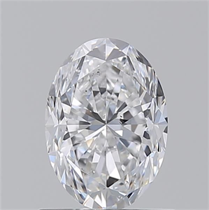 Picture of Natural Diamond 1.01 Carats, Oval with  Cut, D Color, SI1 Clarity and Certified by GIA