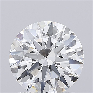Picture of Lab Grown Diamond 1.50 Carats, Round with Ideal Cut, D Color, VS1 Clarity and Certified by IGI