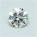 Natural Diamond 0.70 Carats, Round with Excellent Cut, J Color, VVS1 Clarity and Certified by GIA