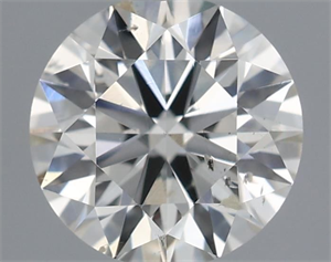 Picture of Natural Diamond 0.43 Carats, Round with Excellent Cut, I Color, SI1 Clarity and Certified by IGI