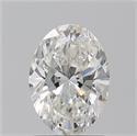 Natural Diamond 1.50 Carats, Oval with  Cut, I Color, SI2 Clarity and Certified by GIA