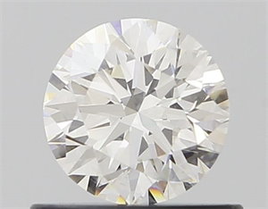 Picture of Natural Diamond 0.53 Carats, Round with Excellent Cut, H Color, IF Clarity and Certified by IGI