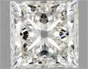 Natural Diamond 0.90 Carats, Princess with  Cut, J Color, VVS2 Clarity and Certified by GIA