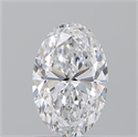 Natural Diamond 1.20 Carats, Oval with  Cut, D Color, VVS2 Clarity and Certified by GIA