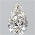 Natural Diamond 1.00 Carats, Pear with  Cut, I Color, VVS1 Clarity and Certified by GIA