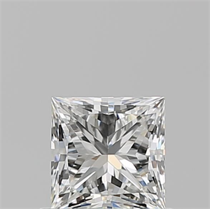 Picture of Natural Diamond 0.71 Carats, Princess with  Cut, H Color, IF Clarity and Certified by GIA