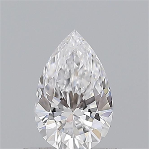 Picture of Natural Diamond 0.51 Carats, Pear with  Cut, D Color, VS1 Clarity and Certified by GIA