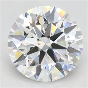 Picture of Lab Grown Diamond 3.15 Carats, Round with Excellent Cut, D Color, VVS1 Clarity and Certified by GIA