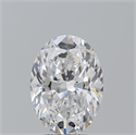 Natural Diamond 4.02 Carats, Oval with  Cut, D Color, VS1 Clarity and Certified by GIA