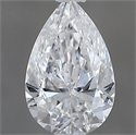 Natural Diamond 0.50 Carats, Pear with  Cut, E Color, SI2 Clarity and Certified by GIA