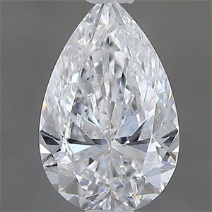Picture of Natural Diamond 0.50 Carats, Pear with  Cut, E Color, SI2 Clarity and Certified by GIA