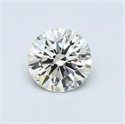 Natural Diamond 0.47 Carats, Round with Excellent Cut, M Color, VVS1 Clarity and Certified by GIA