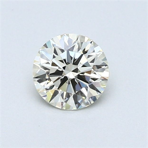 Picture of Natural Diamond 0.47 Carats, Round with Excellent Cut, M Color, VVS1 Clarity and Certified by GIA
