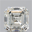 Natural Diamond 1.50 Carats, Asscher with  Cut, K Color, VVS1 Clarity and Certified by GIA