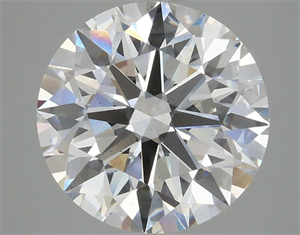 Picture of Lab Grown Diamond 3.92 Carats, Round with Ideal Cut, F Color, VS2 Clarity and Certified by IGI