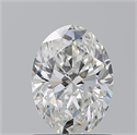 Natural Diamond 1.20 Carats, Oval with  Cut, G Color, SI1 Clarity and Certified by GIA