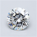 Natural Diamond 5.02 Carats, Round with Very Good Cut, D Color, SI1 Clarity and Certified by GIA