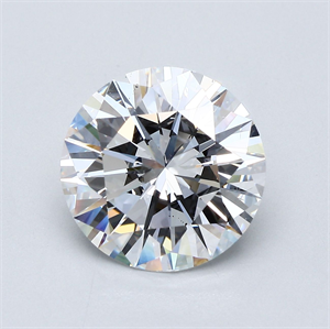 Picture of Natural Diamond 5.02 Carats, Round with Very Good Cut, D Color, SI1 Clarity and Certified by GIA