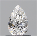 Diamante Natural 0.50 quilates, De pera , Color F, claridad SI2 y certificado GIA