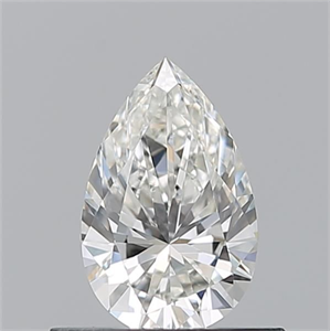 Picture of Natural Diamond 0.51 Carats, Pear with  Cut, H Color, VS1 Clarity and Certified by GIA