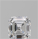 Natural Diamond 1.01 Carats, Asscher with  Cut, D Color, SI1 Clarity and Certified by GIA