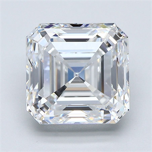 Picture of Natural Diamond 4.31 Carats, Asscher with  Cut, D Color, VVS1 Clarity and Certified by GIA