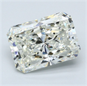 Natural Diamond 4.01 Carats, Radiant with  Cut, K Color, VS1 Clarity and Certified by GIA