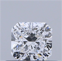 Natural Diamond 0.41 Carats, Radiant with  Cut, D Color, SI1 Clarity and Certified by GIA