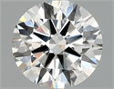 Lab Grown Diamond 1.37 Carats, Round with Ideal Cut, G Color, VVS2 Clarity and Certified by IGI