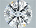 Natural Diamond 5.01 Carats, Round with Excellent Cut, H Color, SI1 Clarity and Certified by GIA