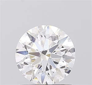 Picture of Lab Grown Diamond 1.08 Carats, Round with Excellent Cut, D Color, VVS1 Clarity and Certified by IGI