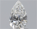 Diamante Natural 0.70 quilates, De pera , Color F, claridad SI2 y certificado GIA