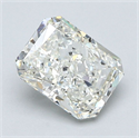 Natural Diamond 1.50 Carats, Radiant with  Cut, J Color, VS1 Clarity and Certified by GIA