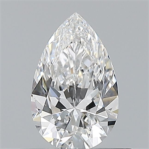Picture of Natural Diamond 0.52 Carats, Pear with  Cut, E Color, VVS2 Clarity and Certified by GIA