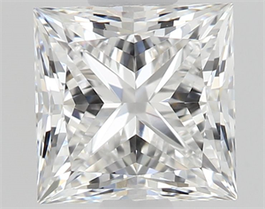 Picture of Natural Diamond 0.70 Carats, Princess with  Cut, E Color, VS2 Clarity and Certified by GIA