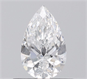 Diamante Natural 0.50 quilates, De pera , Color E, claridad SI1 y certificado GIA