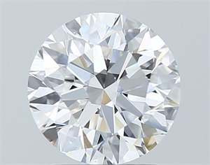 Picture of Natural Diamond 1.70 Carats, Round with Excellent Cut, D Color, VS2 Clarity and Certified by GIA