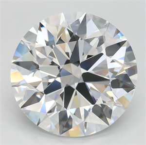 Picture of Lab Grown Diamond 4.35 Carats, Round with Ideal Cut, D Color, IF Clarity and Certified by IGI