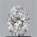 Diamante Natural 0.91 quilates, Ovalado , Color F, claridad VS1 y certificado GIA