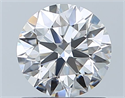 Natural Diamond 0.83 Carats, Round with Excellent Cut, F Color, VVS1 Clarity and Certified by GIA