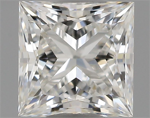 Picture of Natural Diamond 0.50 Carats, Princess with  Cut, H Color, VS1 Clarity and Certified by GIA