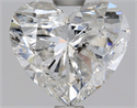 Diamante Natural 1.51 quilates, Corazón , Color F, claridad SI2 y certificado HRD