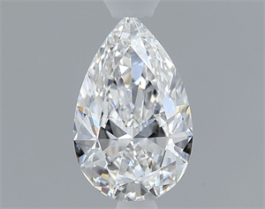 Picture of Natural Diamond 0.43 Carats, Pear with  Cut, E Color, VVS1 Clarity and Certified by GIA