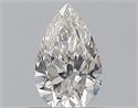 Natural Diamond 0.55 Carats, Pear with  Cut, F Color, VS1 Clarity and Certified by GIA